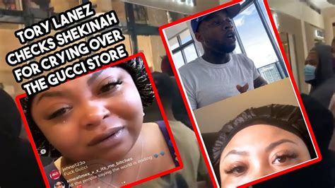 girl crying over gucci store|Shekinah Anderson Emotionally Overreacts To Gucci Store Looting.